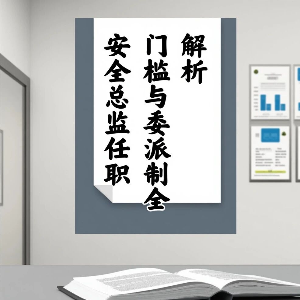 建质规〔2025〕3号落地：安全总监任职门槛与委派制全解析